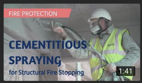 Cementitious Spraying | Fire Stopping Solution for Steel | Fire Protection